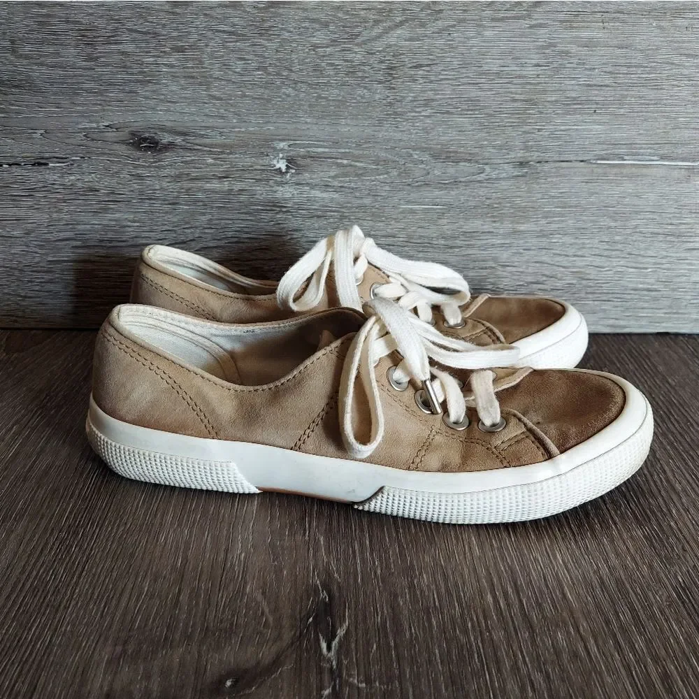 Lauren Ralph Lauren Jolie Tennis Shoes Ladies Suede Sneaker Size 6 Lace Up